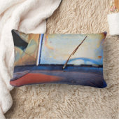 古い錆びたトラックの風防 ランバークッション (ブランケット)