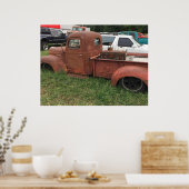 古い錆びたトラック ポスター (キッチン)