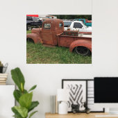 古い錆びたトラック ポスター (ホームオフィス)