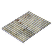 古い錆びた亜鉛グランジ質感、ヴィンテージ亜鉛質感 ノートブック (左側)