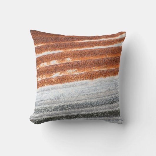 古い錆びた亜鉛表面のテクスチャ クッション (正面)