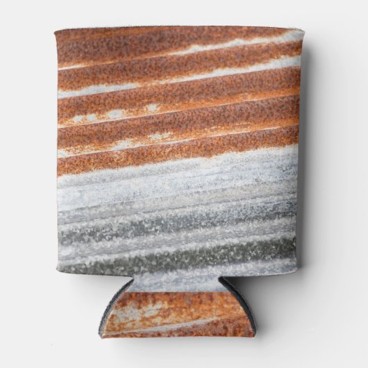 古い錆びた亜鉛表面のテクスチャ 缶クーラー (正面)