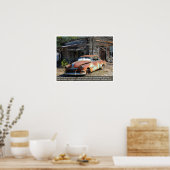 古い錆びた車 ポスター (キッチン)