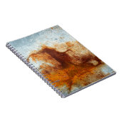 古い錆びた鋼プレート、古い亜鉛プレートテクスチャと ノートブック (右側)