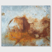 古い錆びた鋼プレート、古い亜鉛プレートテクスチャと ラッピングペーパー (フラット)