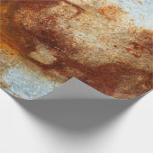 古い錆びた鋼プレート、古い亜鉛プレートテクスチャと ラッピングペーパー (角)