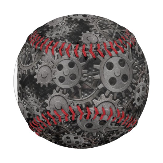 古い錆状の金属ギアまたは機械部品 野球ボール (正面)