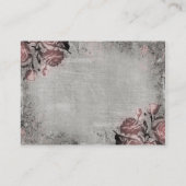 古い鍵およびバラ コーリングカード (裏面)