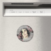 古い鍵とバラカスタムの写真 マグネット (インサイチュ (食洗機))