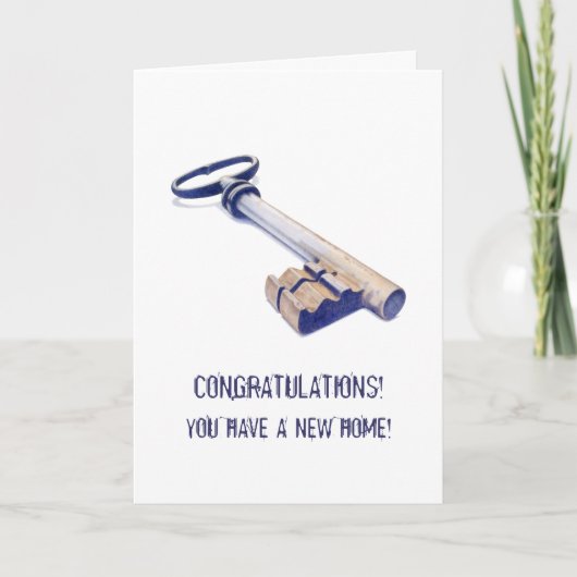 古い鍵新しいホームカード カード (正面)