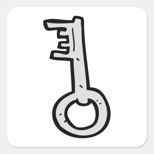 古い鍵 スクエアシール (正面)