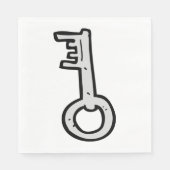 古い鍵 スタンダードランチョンナプキン (正面)