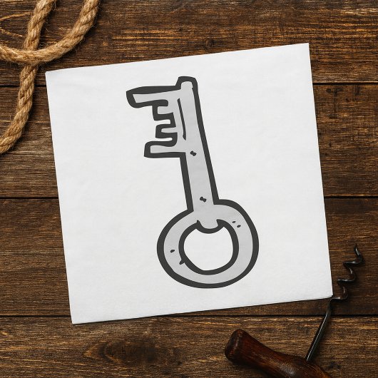 古い鍵 スタンダードランチョンナプキン