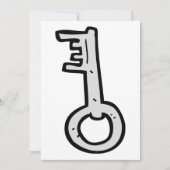 古い鍵 招待状 (正面)