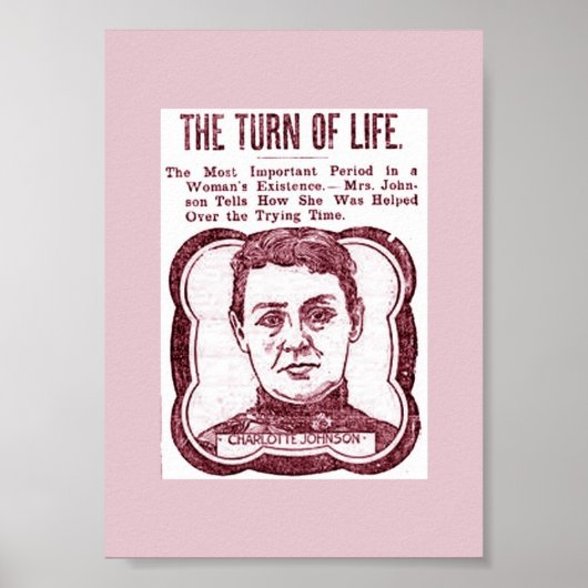 古い閉経時広告ヴィンテージ画像 ポスター (正面)