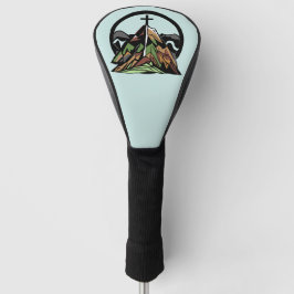 古い険しいクリスチャン十字架 ゴルフヘッドカバー