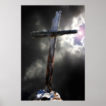 古い険しい十字架