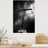 古い険しい十字架 ポスター (キッチン)