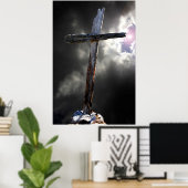 古い険しい十字架 ポスター (ホームオフィス)