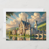 古い雄壮な城 招待状 (正面)