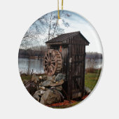 古い離れ家についての製粉 セラミックオーナメント (左)