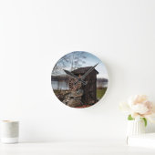 古い離れ家についての製粉 ラウンド壁時計 (ホーム)