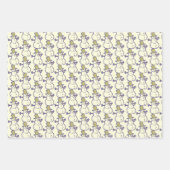 古い雪だるま ラッピングペーパーシート (正面)