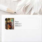 古い電ファッションド話 ラベル (インサイチュ)