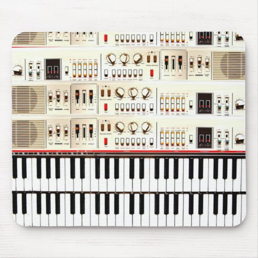 古い電気キーボード マウスパッド (正面)