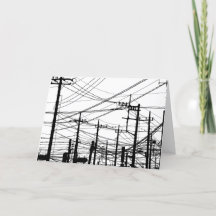 古い電話と電源ライン