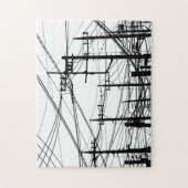 古い電話と電源ライン ジグソーパズル (縦)