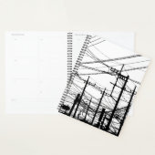 古い電話と電源ライン プランナー手帳 (ディスプレー)