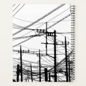 古い電話と電源ライン プランナー手帳 (裏面)