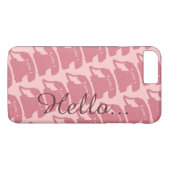 古い電話パターンhello Case-Mate iPhoneケース (裏面(横))