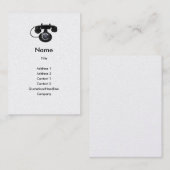 古い電話プロフィールカード 名刺 (正面/裏面)