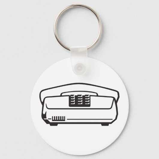 古い電話記号 キーホルダー (正面)