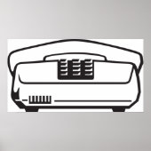 古い電話記号 ポスター (正面)
