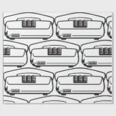 古い電話記号 ラッピングペーパー (フラット)