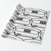 古い電話記号 ラッピングペーパー (アンロールド)