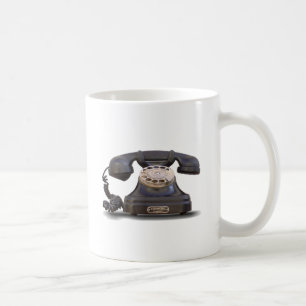古い電話 コーヒーマグカップ