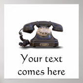 古い電話 ポスター (正面)