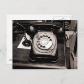 古い電話 ポストカード (正面/裏面)