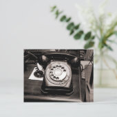 古い電話 ポストカード (スタンド正面)