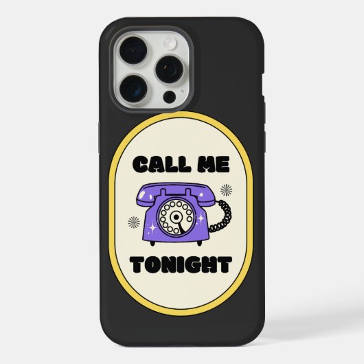 古い電話、今夜は電話して iPhoneケース (裏面)