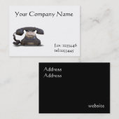 古い電話 名刺 (正面/裏面)