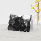 古い電車が大好きです。アーケードとアティカ鉄道 カード (黄色い花)