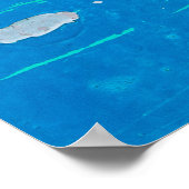 古い青い鉄のドア錆びたテクスチャ背景.abstr ポスター (角)