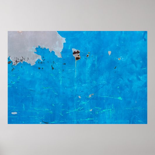 古い青い鉄のドア錆びたテクスチャ背景.abstr ポスター (正面)