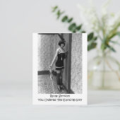 古い静かムービー写真 ポストカード (スタンド正面)