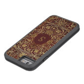 古い革は表紙のモノグラムを金めっきしました Case-Mate iPhoneケース (底)